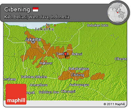 Physical 3D Map of Cibening