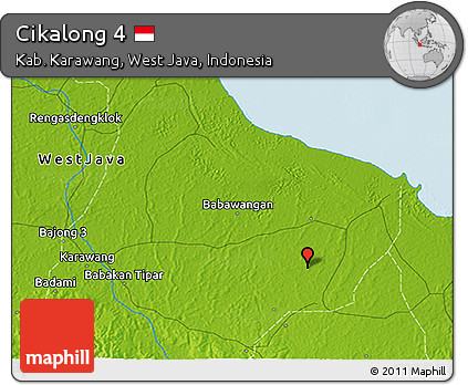 Physical 3D Map of Cikalong 4
