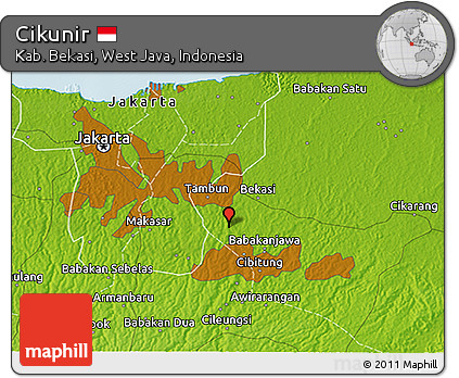Physical 3D Map of Cikunir