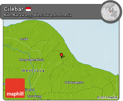 Physical 3D Map of Cilebar