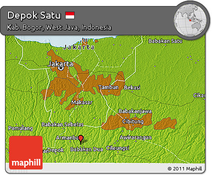 Physical 3D Map of Depok Satu