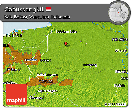 Physical 3D Map of Gabussangkil