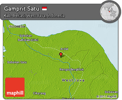 Physical 3D Map of Gamprit Satu
