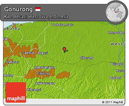 Physical 3D Map of Gonurong
