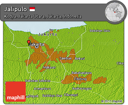 Physical 3D Map of Jalipulo