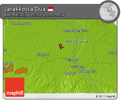 Physical 3D Map of Jarakkosta Dua