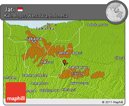 Physical 3D Map of Jati