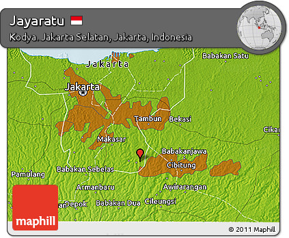 Physical 3D Map of Jayaratu