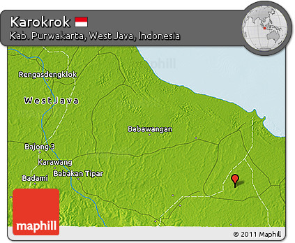 Physical 3D Map of Karokrok