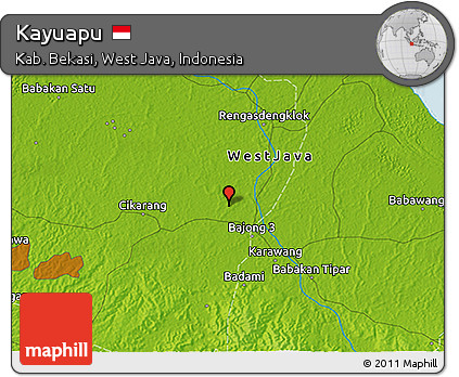 Physical 3D Map of Kayuapu