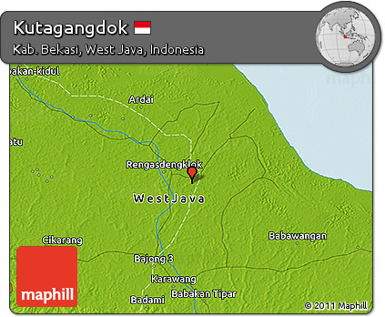 Physical 3D Map of Kutagangdok