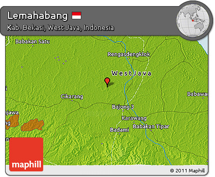 Physical 3D Map of Lemahabang