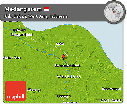Physical 3D Map of Medangasem