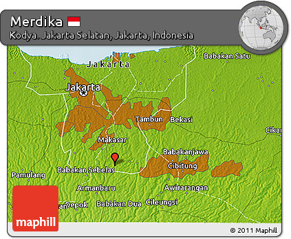 Physical 3D Map of Merdika