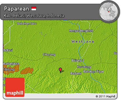 Physical 3D Map of Paparean