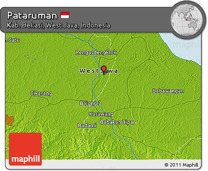 Physical 3D Map of Pataruman
