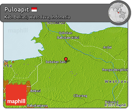 Physical 3D Map of Puloapit