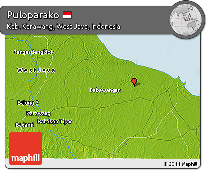 Physical 3D Map of Puloparako