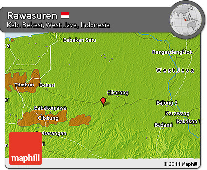 Physical 3D Map of Rawasuren