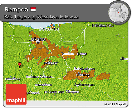 Physical 3D Map of Rempoa