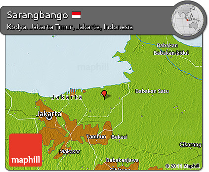 Physical 3D Map of Sarangbango
