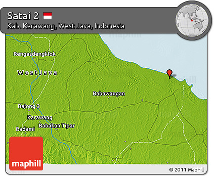 Physical 3D Map of Satai 2