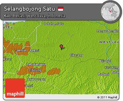 Physical 3D Map of Selangbojong Satu