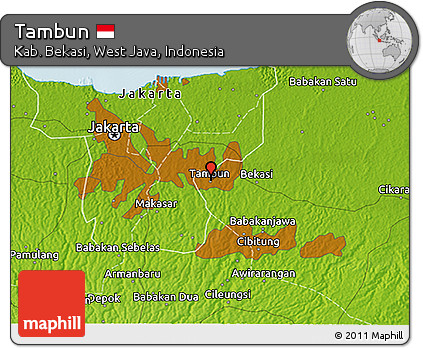 Physical 3D Map of Tambun