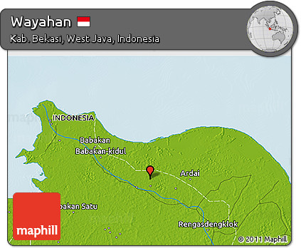 Physical 3D Map of Wayahan