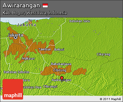Physical 3D Map of Awirarangan