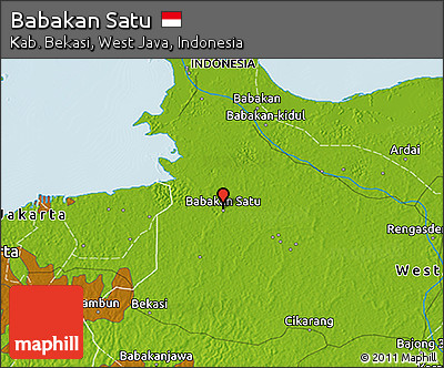 Physical 3D Map of Babakan Satu