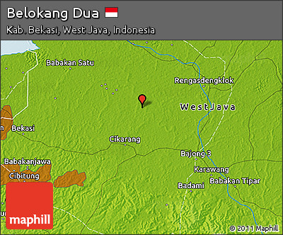 Physical 3D Map of Belokang Dua