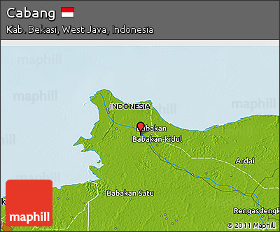 Physical 3D Map of Cabang