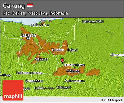 Physical 3D Map of Cakung