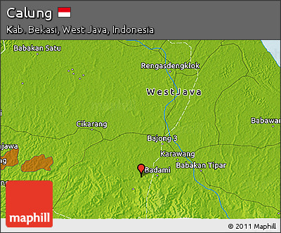 Physical 3D Map of Calung