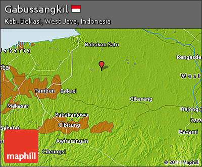 Physical 3D Map of Gabussangkil