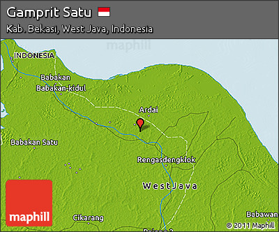 Physical 3D Map of Gamprit Satu