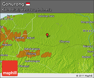 Physical 3D Map of Gonurong