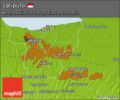 Physical 3D Map of Jalipulo