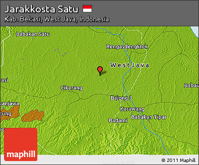 Physical 3D Map of Jarakkosta Satu