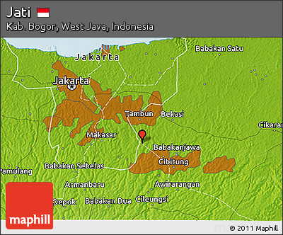 Physical 3D Map of Jati