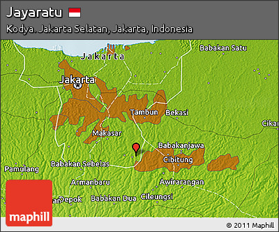 Physical 3D Map of Jayaratu