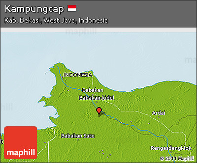 Physical 3D Map of Kampungcap