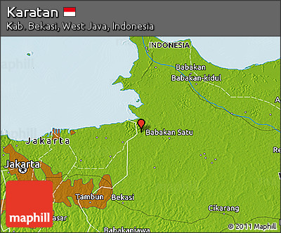 Physical 3D Map of Karatan
