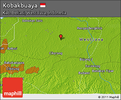 Physical 3D Map of Kobakbuaya
