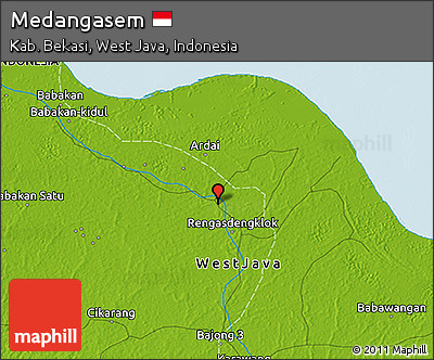 Physical 3D Map of Medangasem