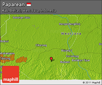 Physical 3D Map of Paparean
