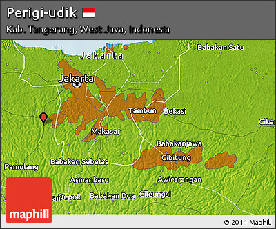 Physical 3D Map of Perigi-udik