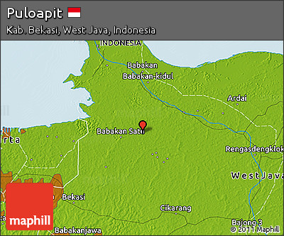 Physical 3D Map of Puloapit