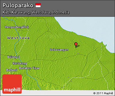 Physical 3D Map of Puloparako